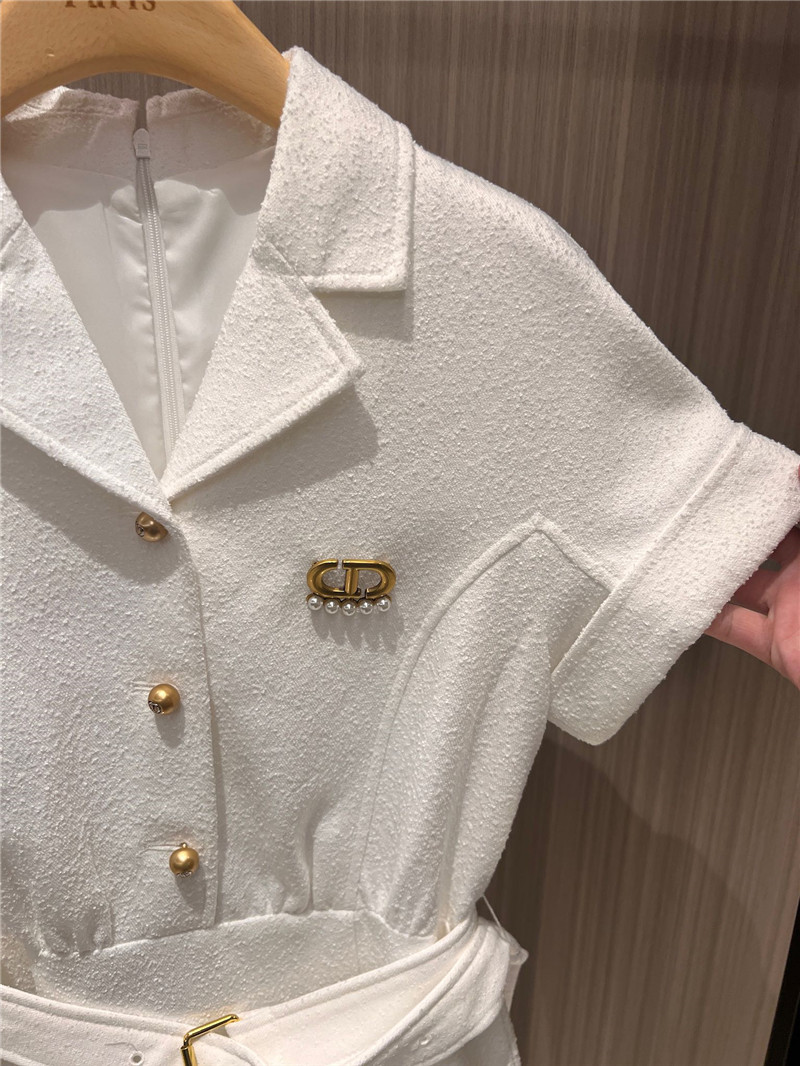 D10r rolled sleeve dress