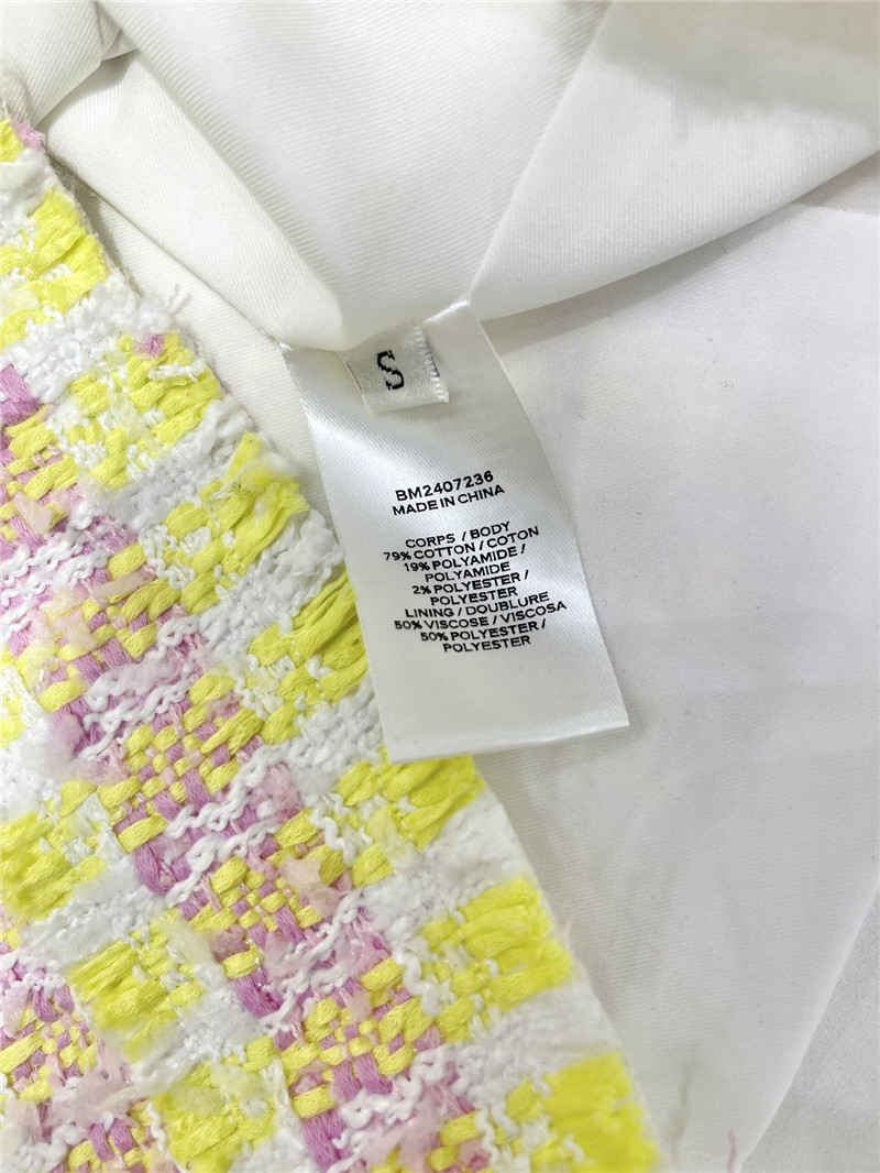 Balmain fringed gold-button tweed jacket