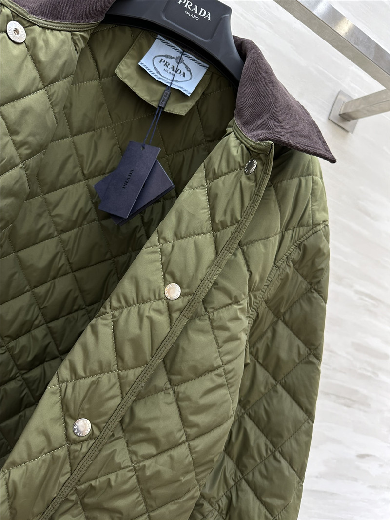 Pra*a mid-length lapel coat