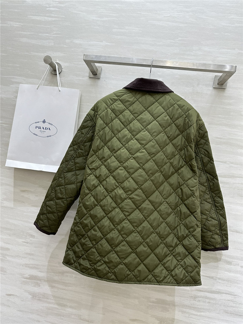 Pra*a mid-length lapel coat