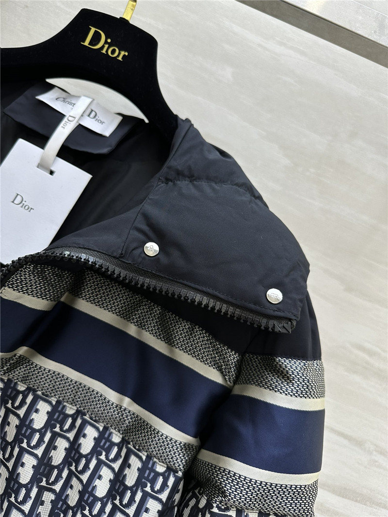 D10r monogram hooded down jacket