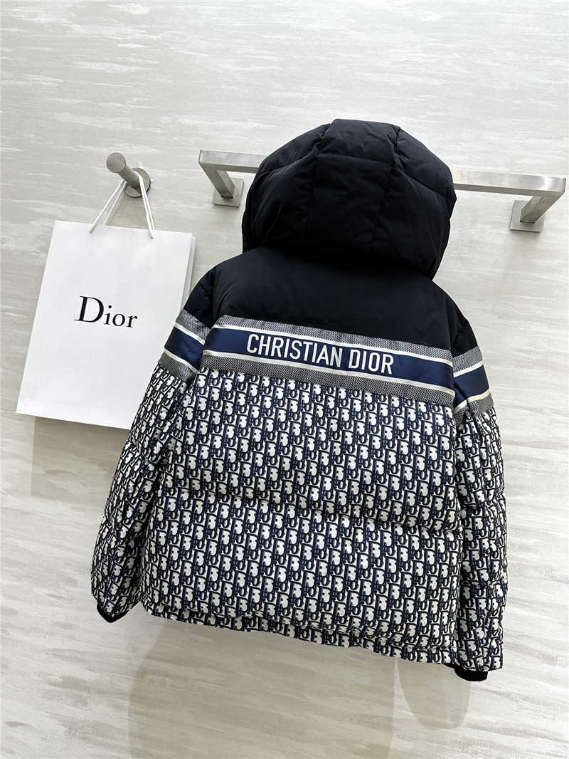 D10r monogram hooded down jacket