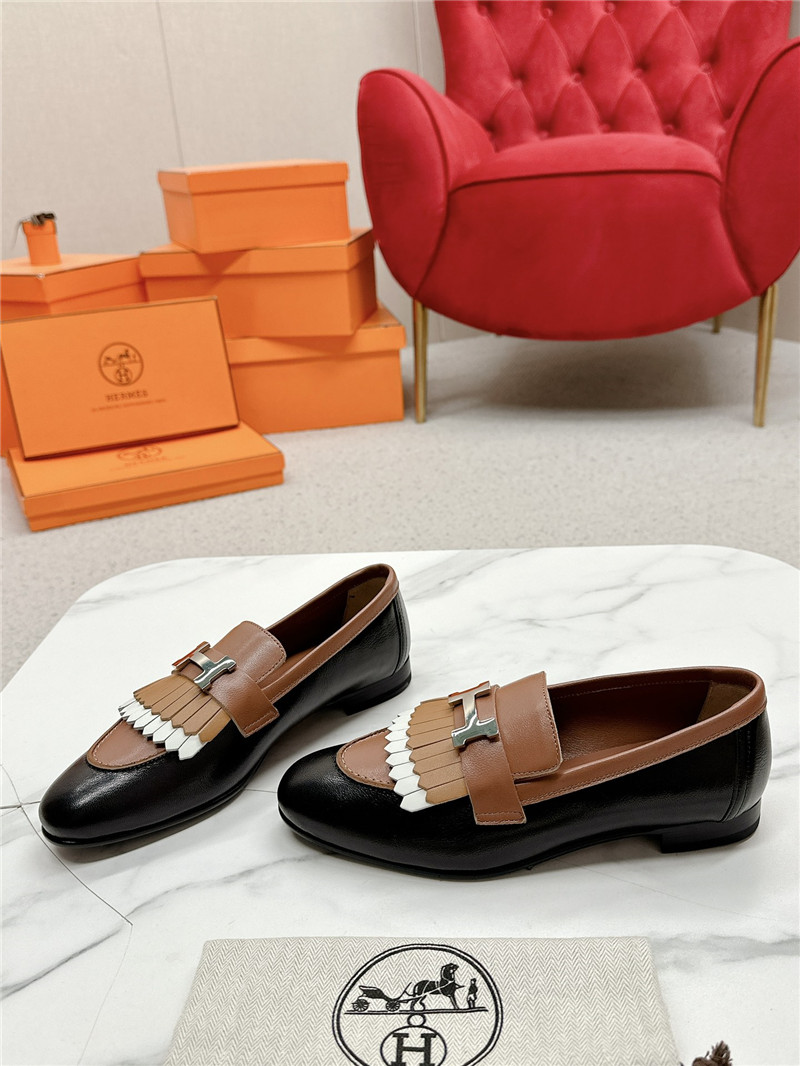 H**me5 royal loafers in black/brown