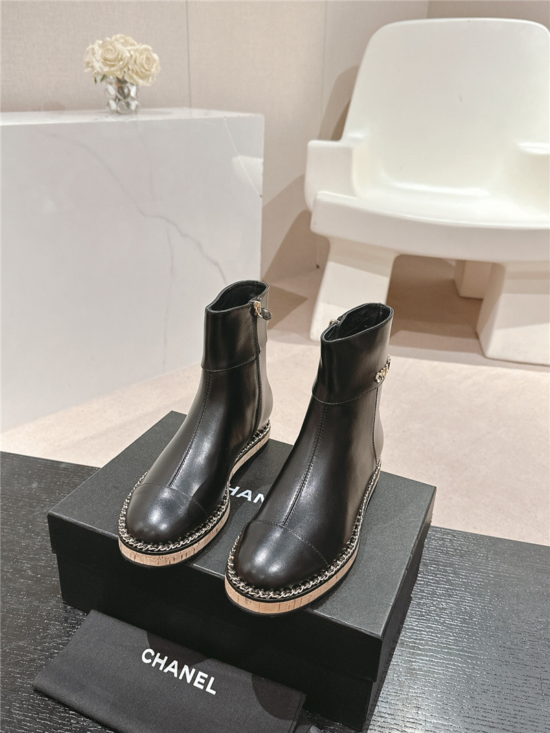 Ch**el flat chelsea ankle boots