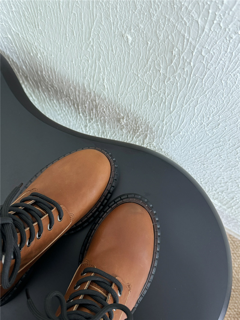 Pra*a brown leather work boots