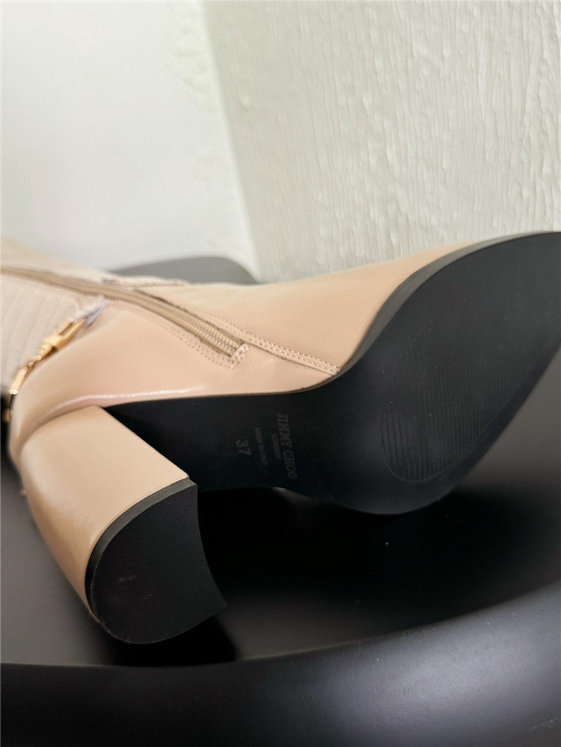 J1m*y Ch00 leather knee high boots