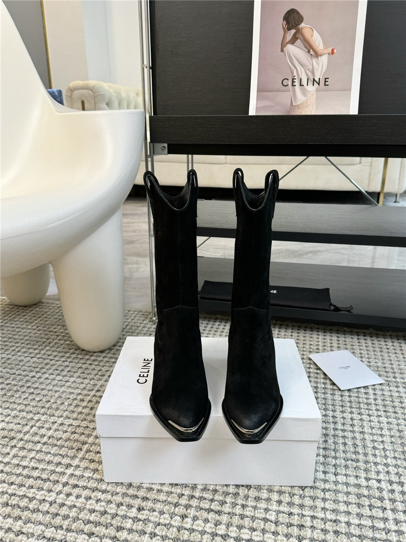 Ce1i*e suede cowboy mid boots