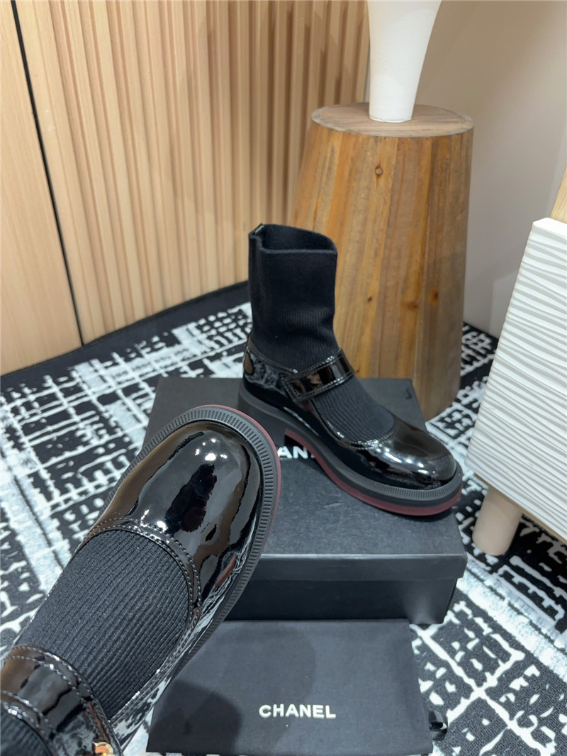 Ch**el mary jane sock boots