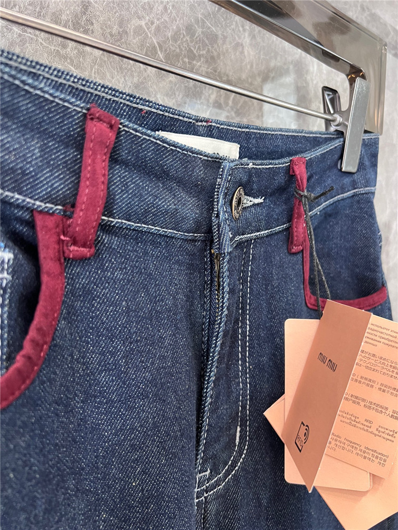 M1um1u denim trousers