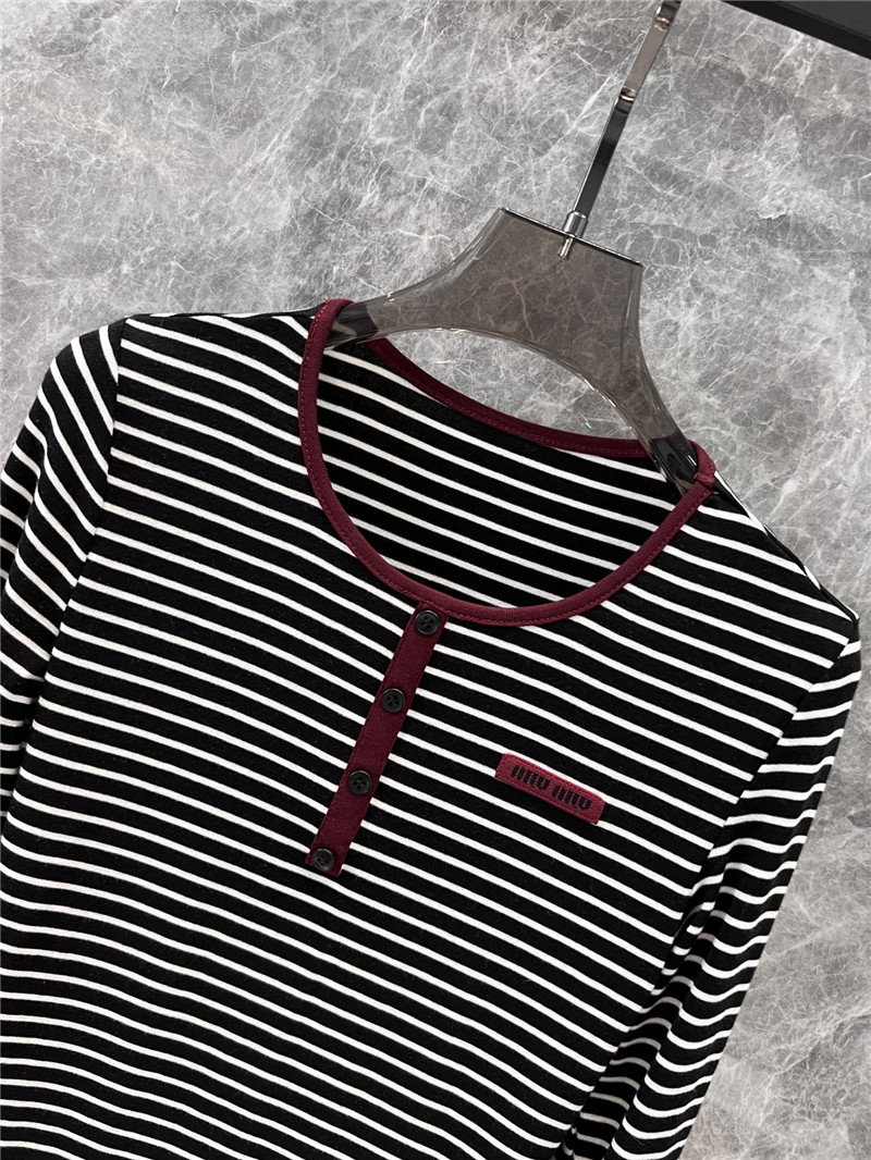 M1um1u long sleeve bottoming t-shirt