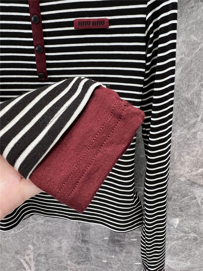 M1um1u long sleeve bottoming t-shirt