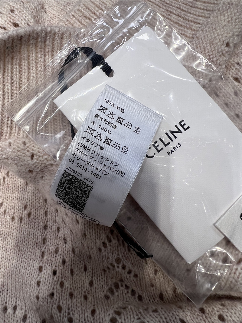 Ce1i*e pointelle turtleneck sweater in bone