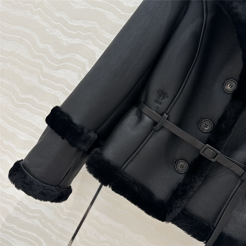 D10r sheepskin fur coat