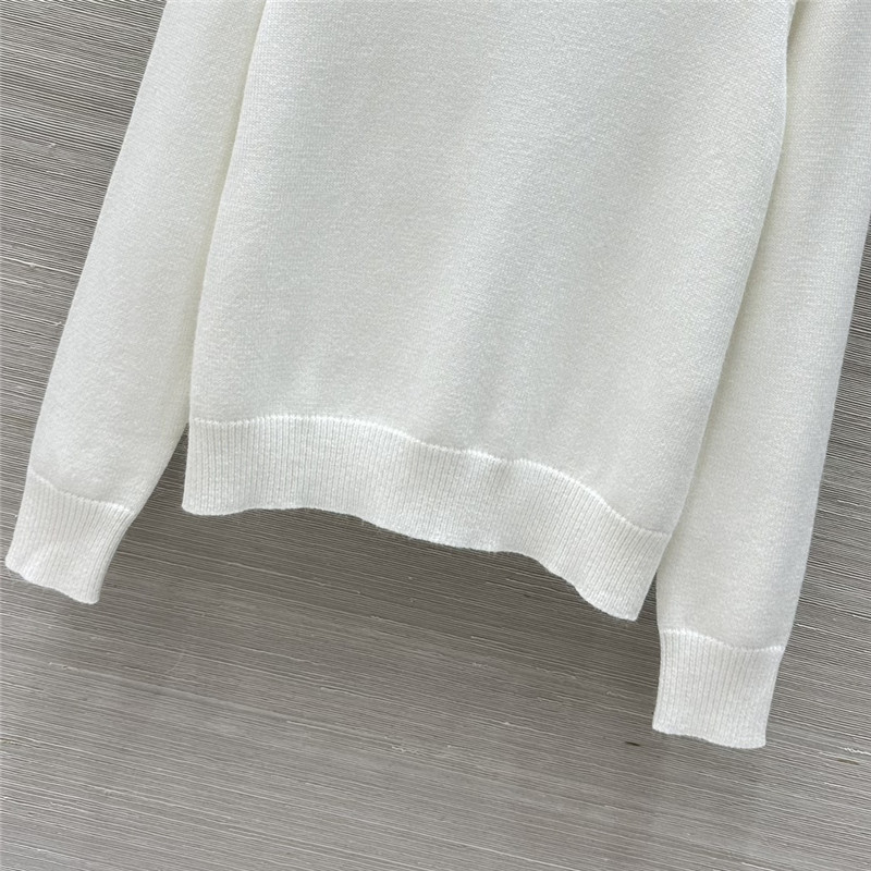 Ce1i*e triomphe wool sweater in white