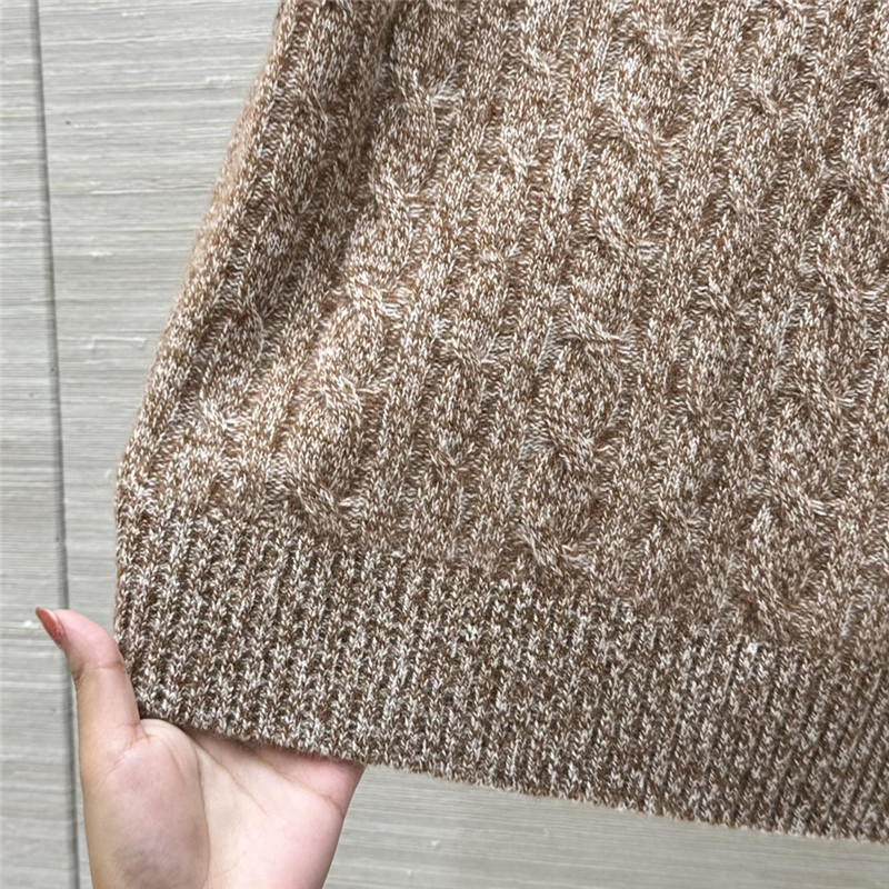 L0r0 P1ana trech**elia short-sleeve sweater in brown