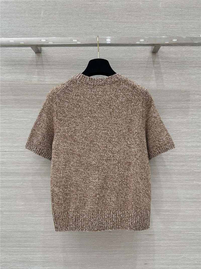 L0r0 P1ana trech**elia short-sleeve sweater in brown