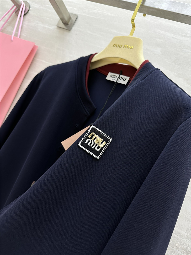 M1um1u fake two piece cardigan coat