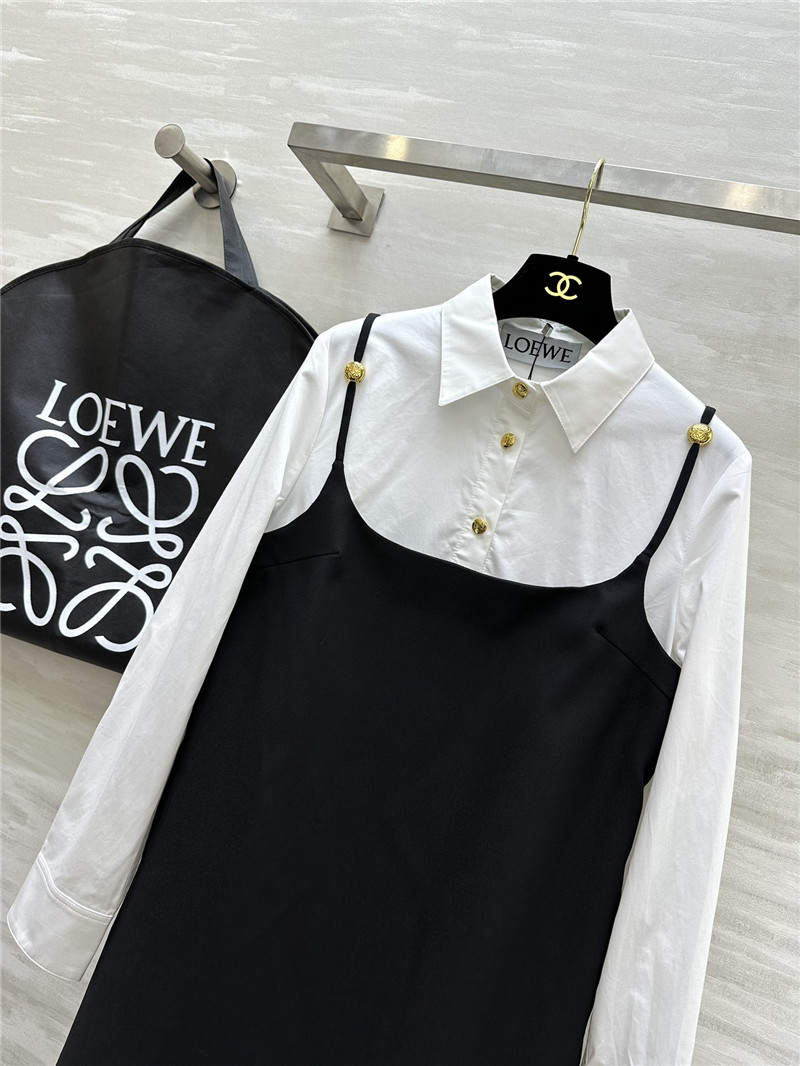 L0ew* fake two piece dress