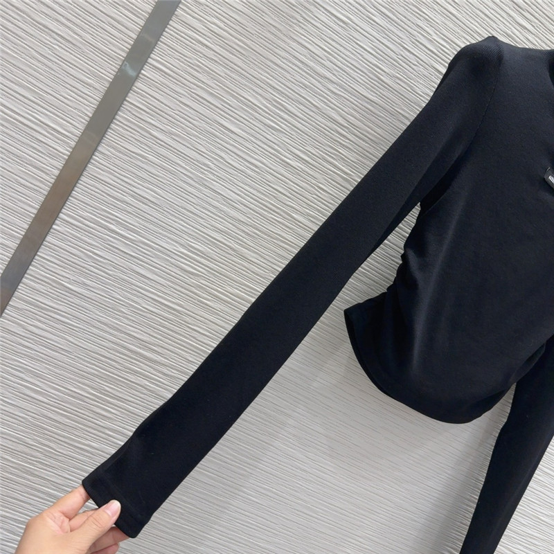 M1um1u long sleeve bottoming shirt