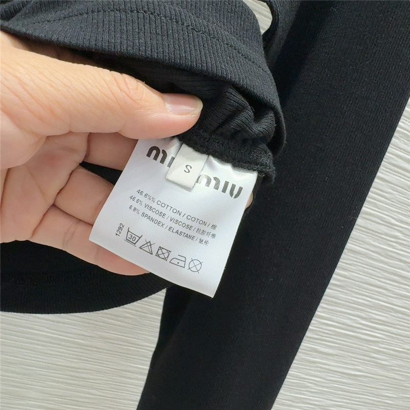 M1um1u long sleeve bottoming shirt