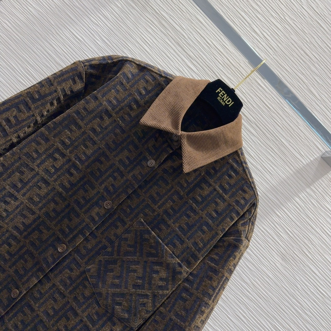 F**di jacquard lined jacket