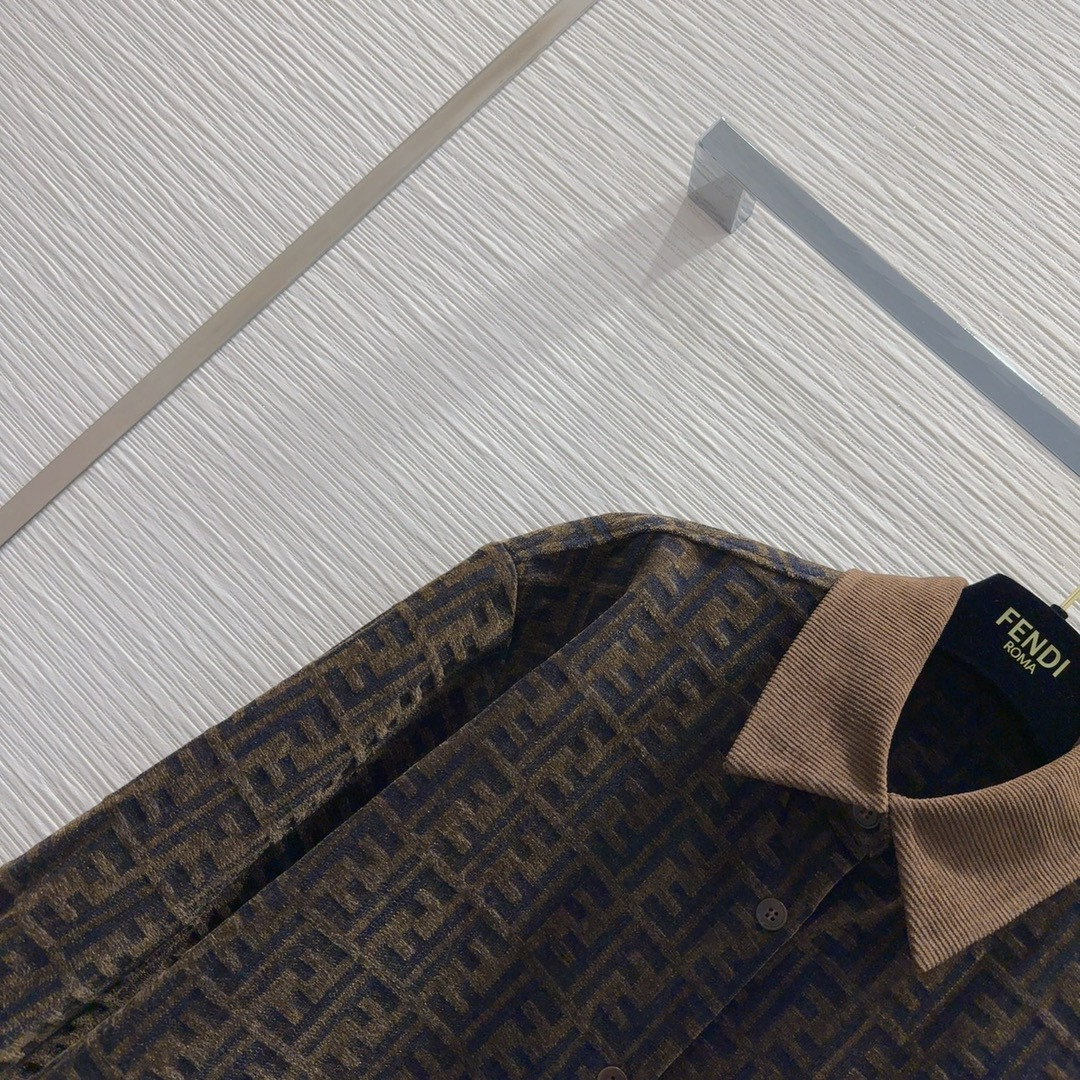 F**di jacquard lined jacket