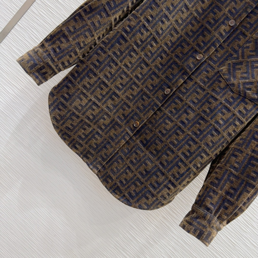 F**di jacquard lined jacket