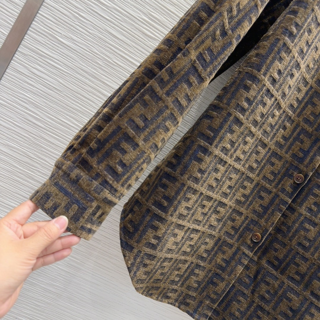 F**di jacquard lined jacket