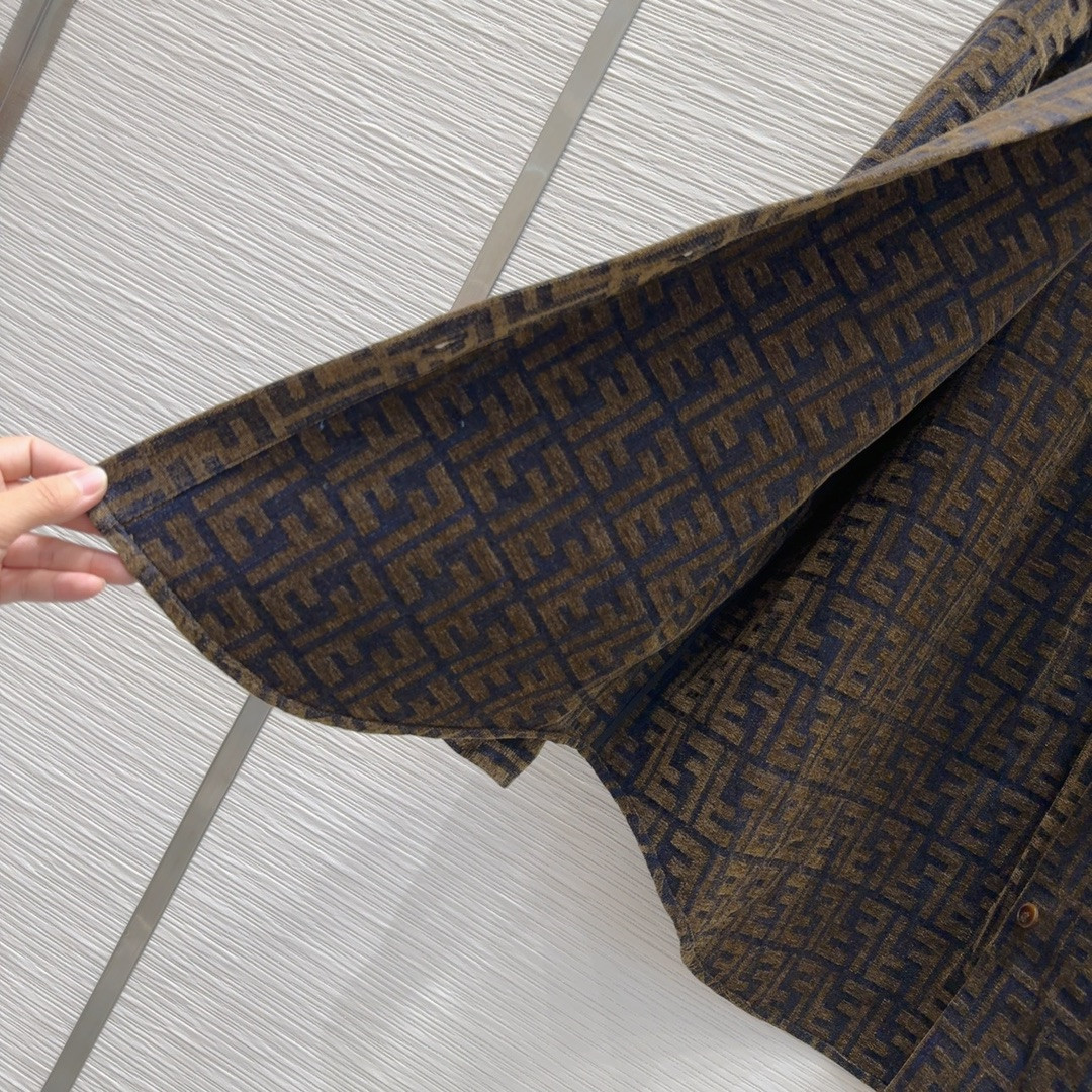 F**di jacquard lined jacket