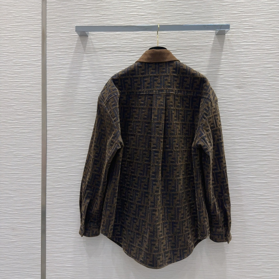 F**di jacquard lined jacket