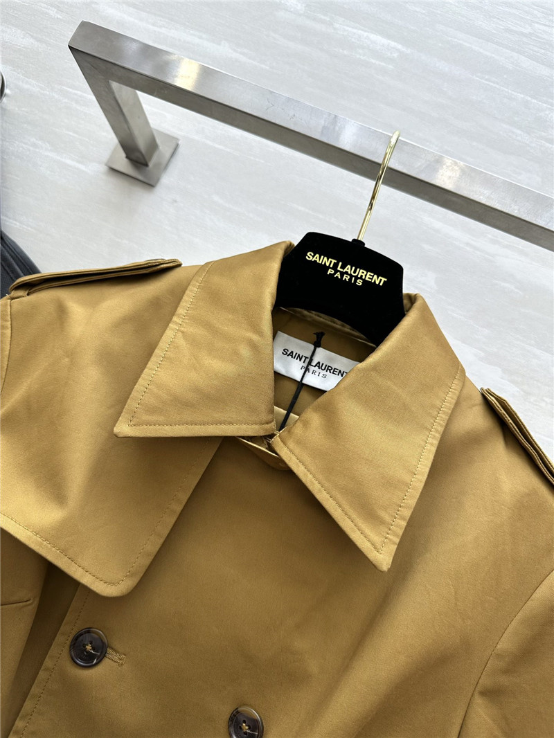 Y51 waist lapel trench coat