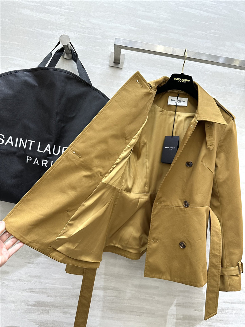 Y51 waist lapel trench coat