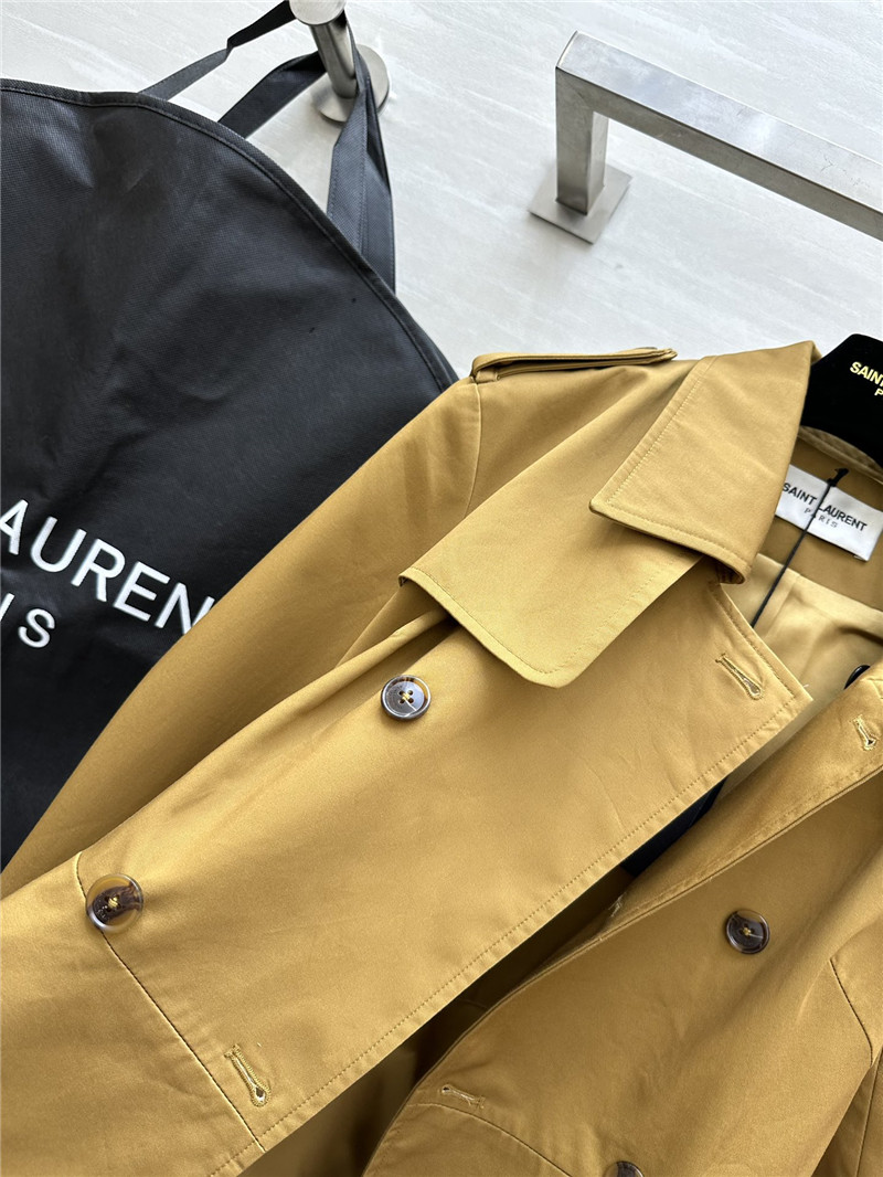 Y51 waist lapel trench coat