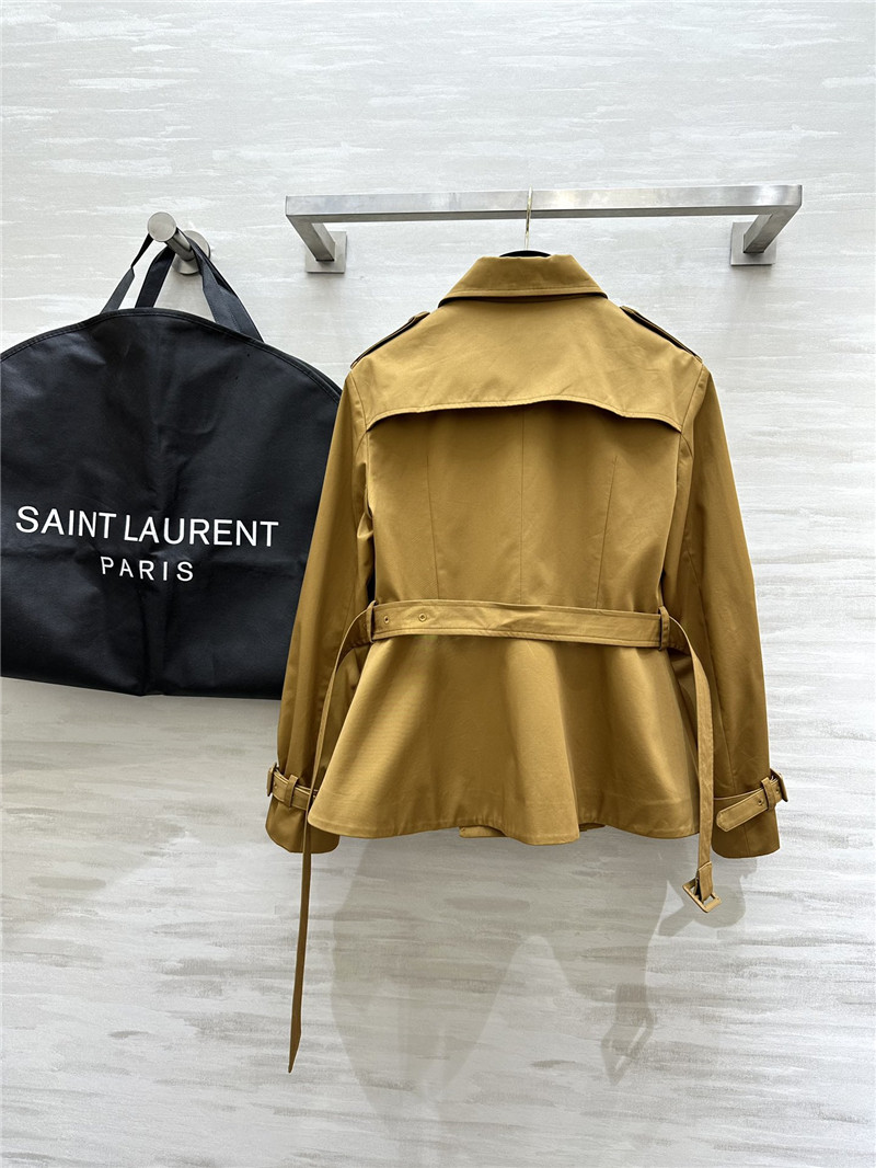 Y51 waist lapel trench coat