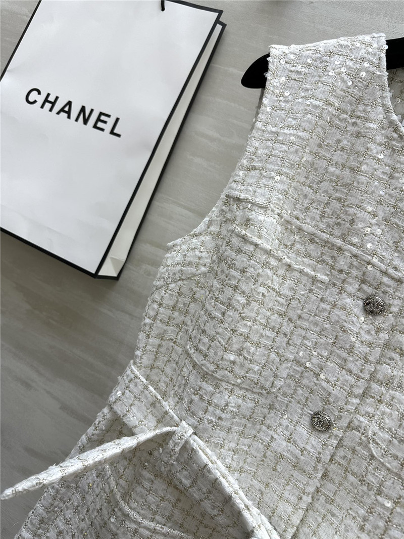 Ch**el sleeveless vest dress