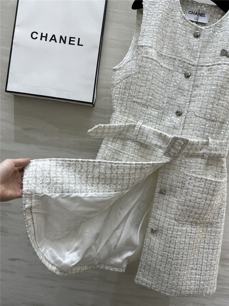 Ch**el sleeveless vest dress