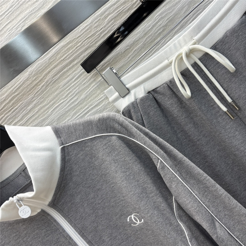 Ch**el stand collar casual suit