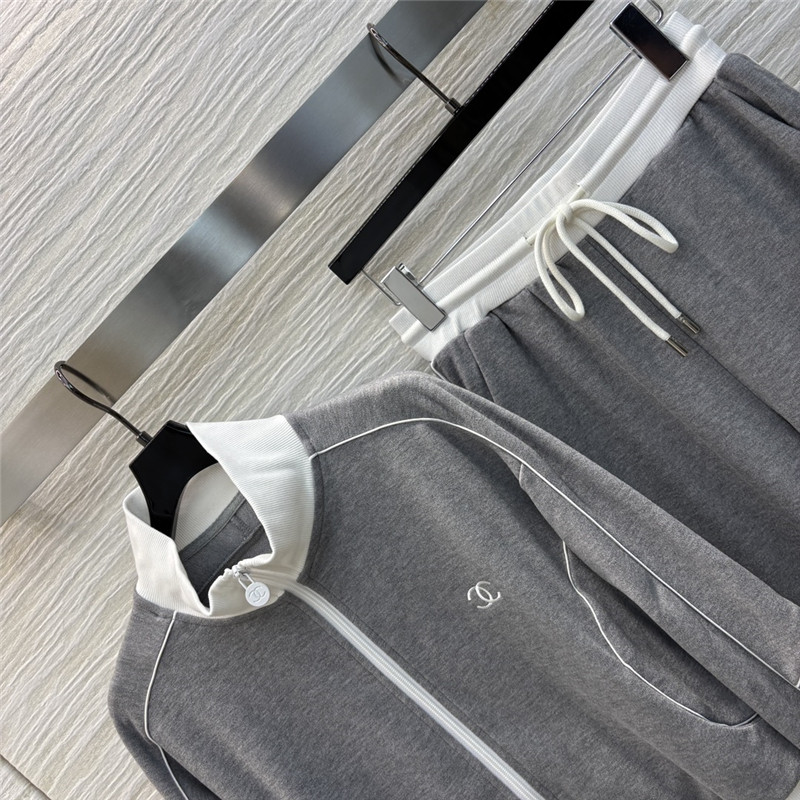 Ch**el stand collar casual suit