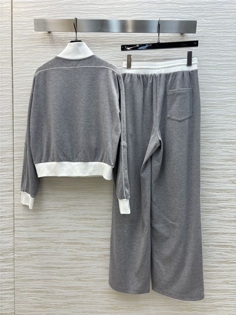 Ch**el stand collar casual suit