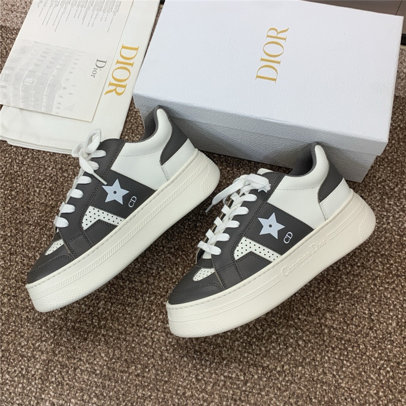 D10r star lace-up black platform sneakers