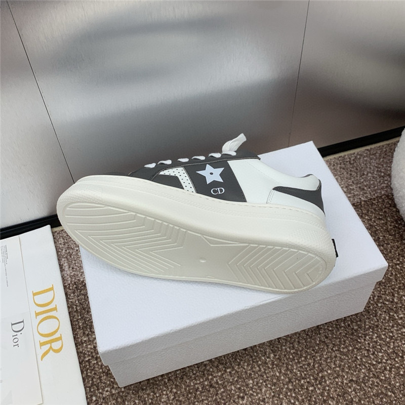 D10r star lace-up black platform sneakers