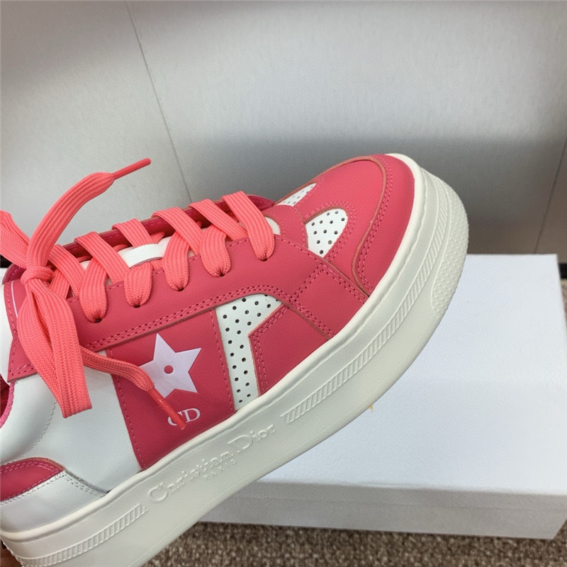 D10r star red lace-up platform sneakers