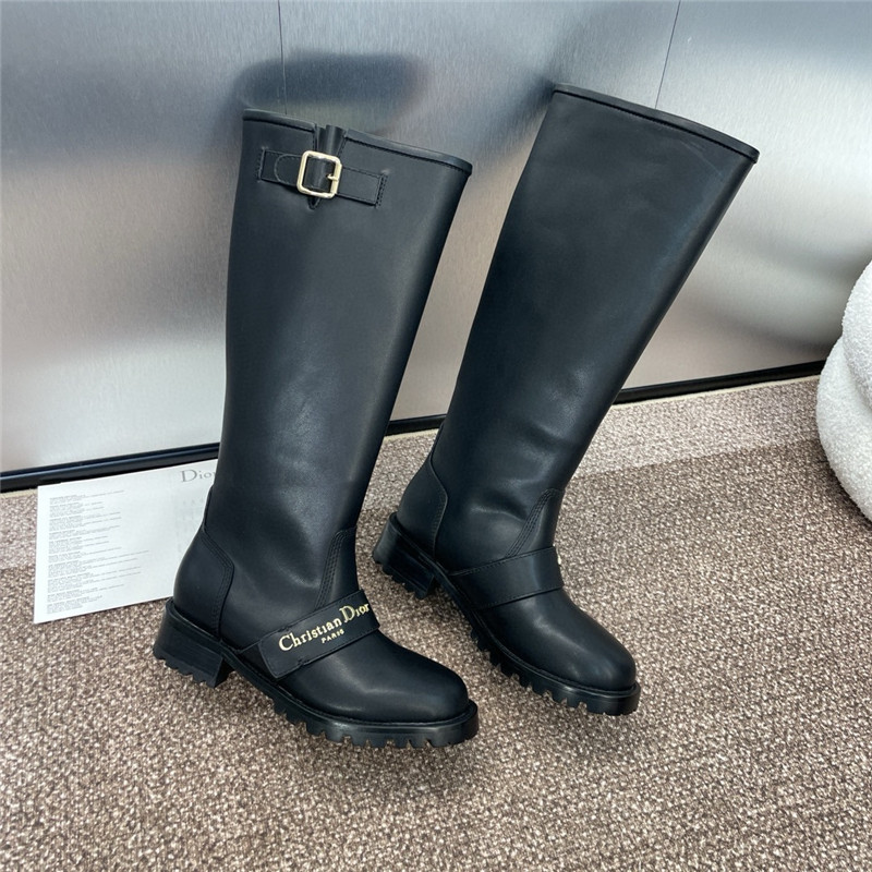 D10r d-quest boot black calfskin