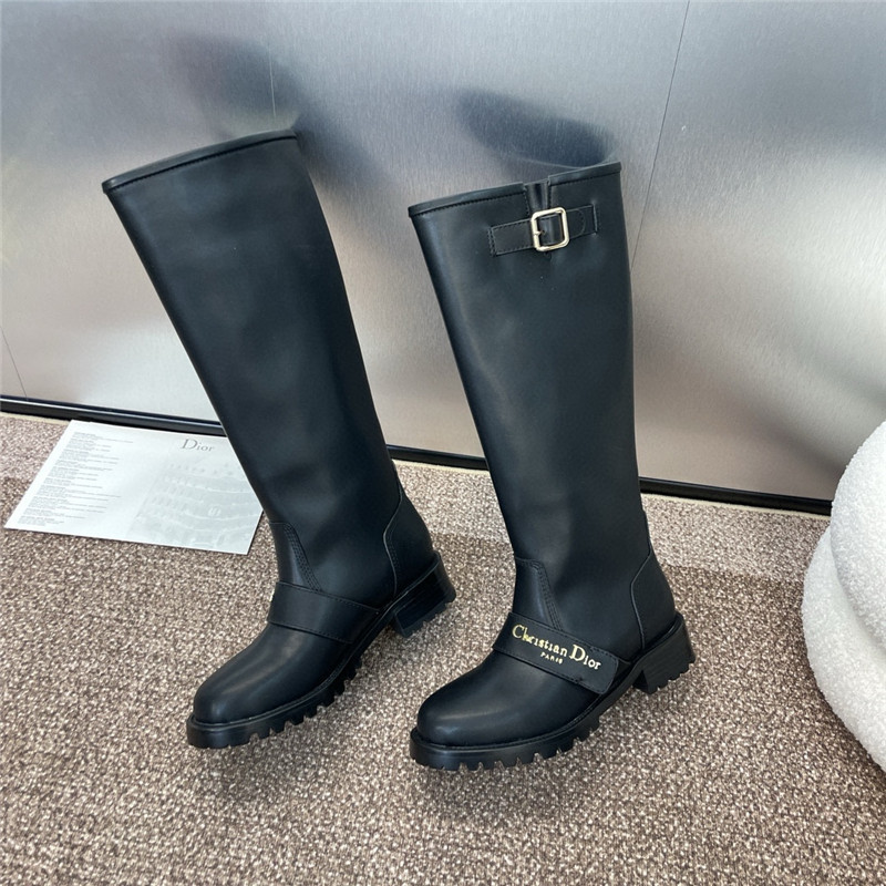 D10r d-quest boot black calfskin