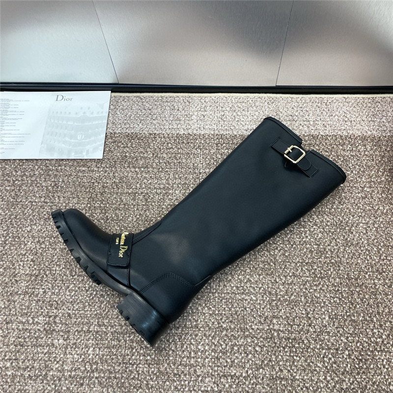 D10r d-quest boot black calfskin