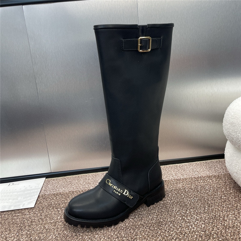 D10r d-quest boot black calfskin
