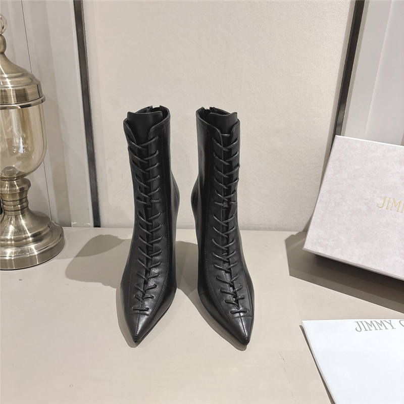 J1m*y Ch00 scarlett 95 black leather boots