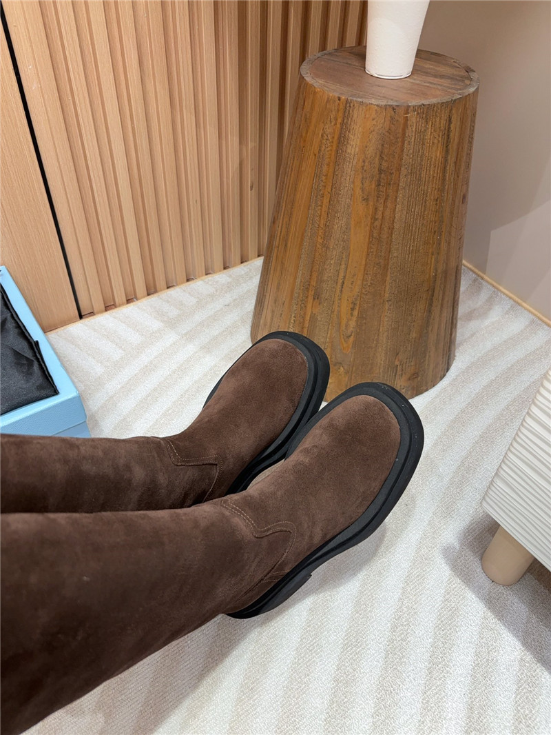 Pra*a suede high slip-on boots