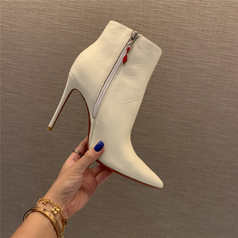 Chr1st1an louboutin so kate ankle boots in beige