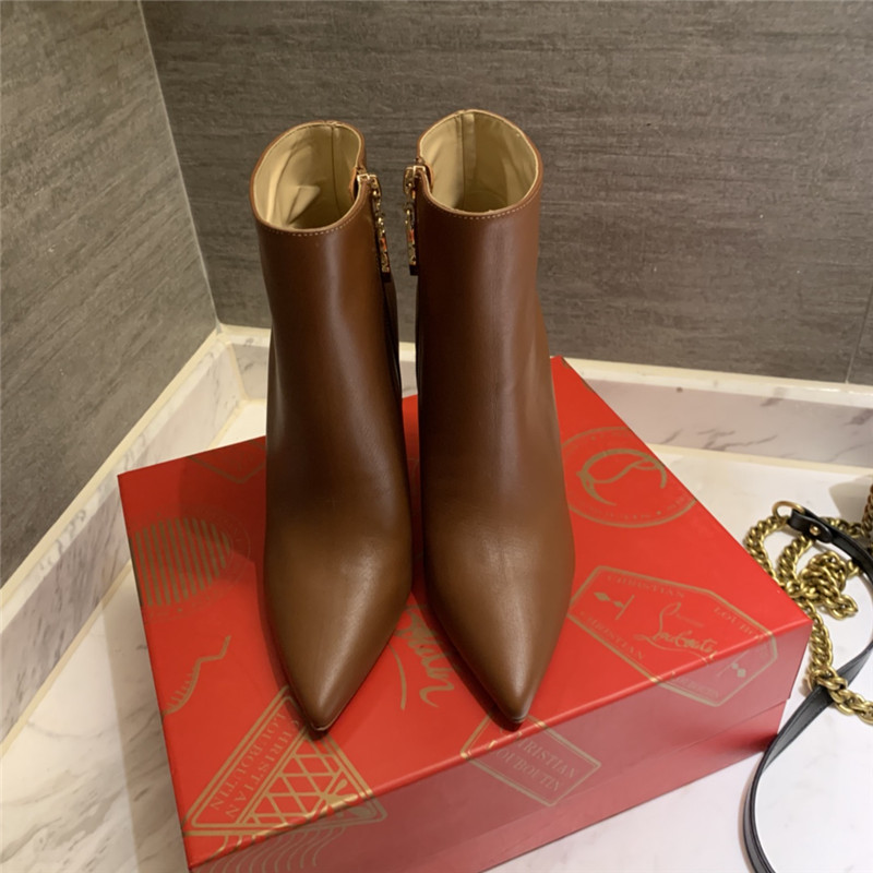 Chr1st1an louboutin so kate ankle boots in brown